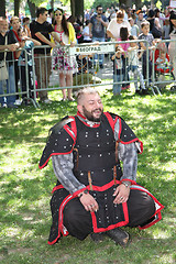 Image showing Man in medieval fighting clothes