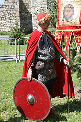 Image showing Russian man in medieval clothes