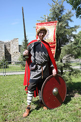 Image showing Russian man in medieval clothes