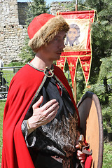 Image showing Russian man in medieval clothes