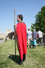 Image showing Serbian medieval warrior