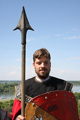Image showing Serbian medieval warrior