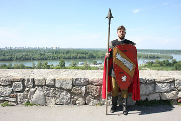 Image showing Serbian medieval warrior