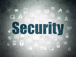 Image showing Safety concept: Security on Digital Data Paper background