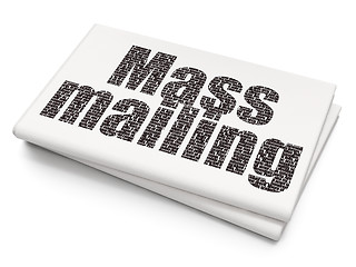 Image showing Advertising concept: Mass Mailing on Blank Newspaper background