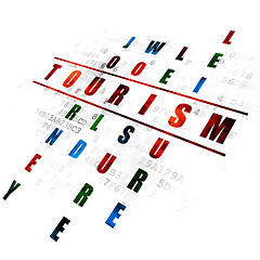 Image showing Travel concept: Tourism in Crossword Puzzle