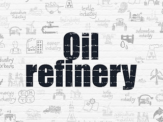 Image showing Industry concept: Oil Refinery on wall background