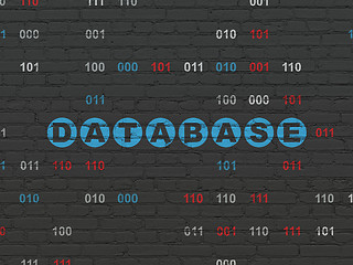 Image showing Database concept: Database on wall background