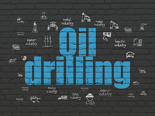 Image showing Industry concept: Oil Drilling on wall background