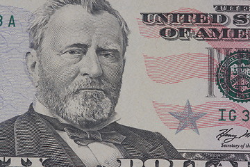 Image showing  portrait of the American president  Grant