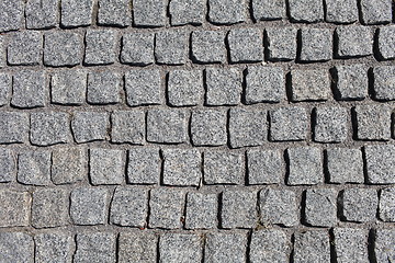 Image showing granite grey cobbles abstract background