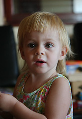 Image showing Portrait of cute young girl