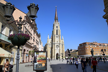 Image showing NOVI SAD, SERBIA - APRIL 03: View of Liberty Square (Trg Slobode