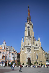 Image showing NOVI SAD, SERBIA - APRIL 03: View of Liberty Square (Trg Slobode