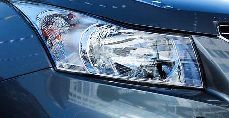 Image showing Xenon or LED light of a modern car