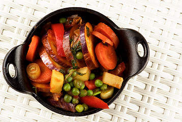 Image showing Colorful Vegetables Ragout