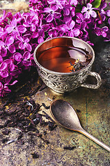 Image showing tea and lilac