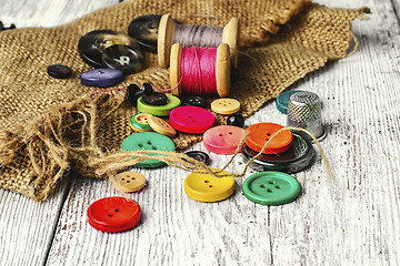 Image showing Buttons from clothing