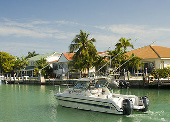 Image showing canal florida keys editorial