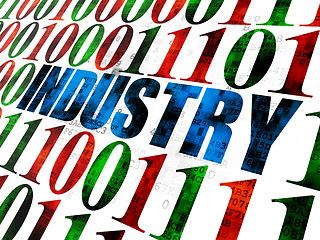 Image showing Business concept: Industry on Digital background