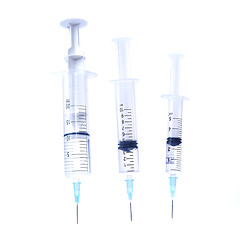 Image showing Three syringes