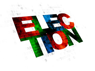 Image showing Politics concept: Election on Digital background