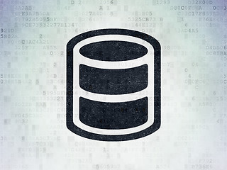 Image showing Software concept: Database on Digital Data Paper background