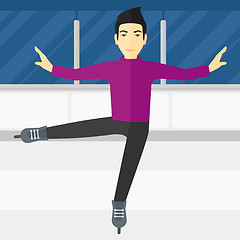 Image showing Male figure skater.