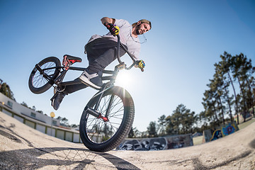 Image showing BMX Bike Stunt