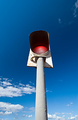 Image showing bridge signal post