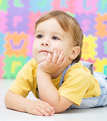 Image showing Portrait of a little boy