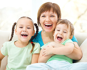 Image showing Family is having fun