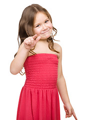 Image showing Fashion portrait of a little girl