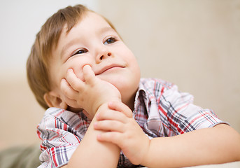 Image showing Portrait of a cute little boy