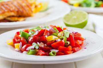 Image showing Salsa salad for hot summer