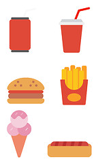 Image showing Fast food products. 