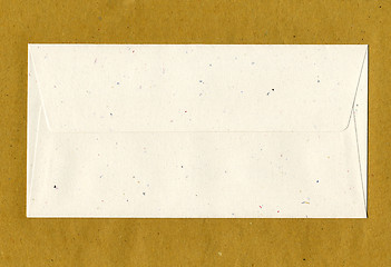 Image showing Letter envelope over paper background