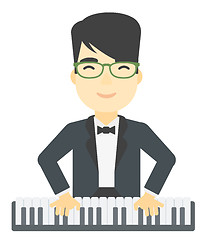 Image showing Man playing piano.