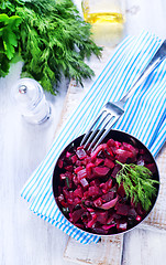 Image showing salad with boiled beet