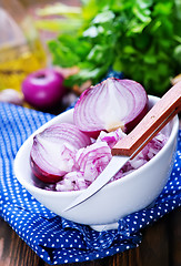 Image showing red onion