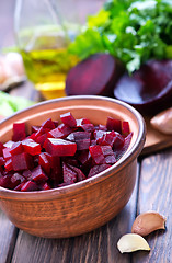 Image showing salad with boiled beet