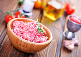 Image showing raw minced meat