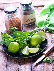 Image showing ingredients for mojito