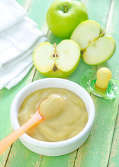 Image showing baby food in bowl