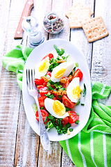 Image showing salad with egg