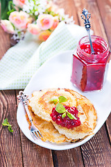 Image showing pancakes on plate