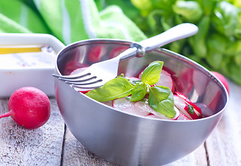 Image showing salad with radish