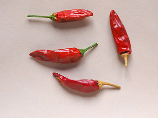 Image showing Hot chili pepper vegetables