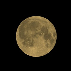 Image showing Full moon sepia