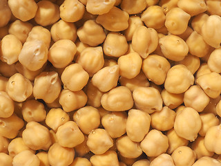 Image showing Chickpeas beans vegetables